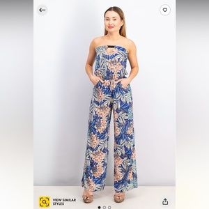 G by Guess
Women's Strapless Jumpsuit, Blue Combo‎ Strapless Jumpsuit